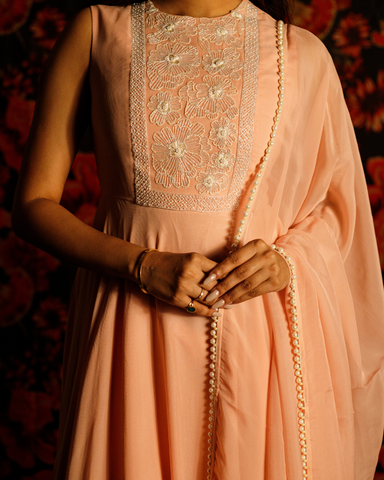 Peach Quartz Kurta set