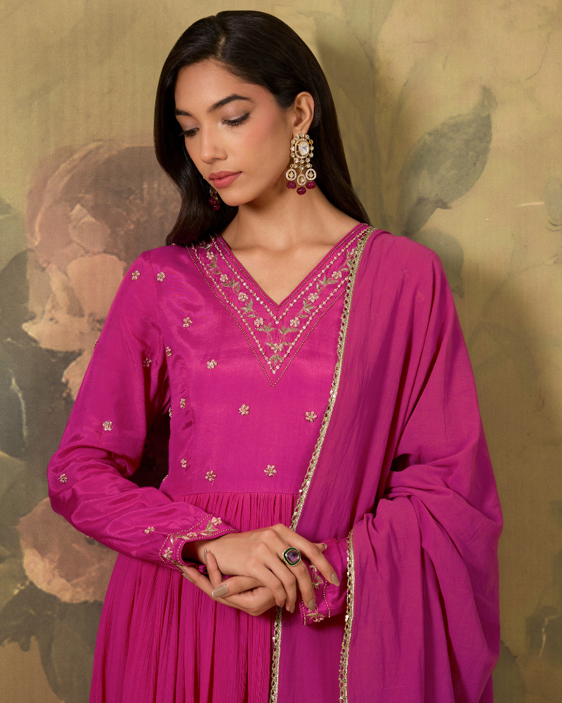 Orchid Anarkali