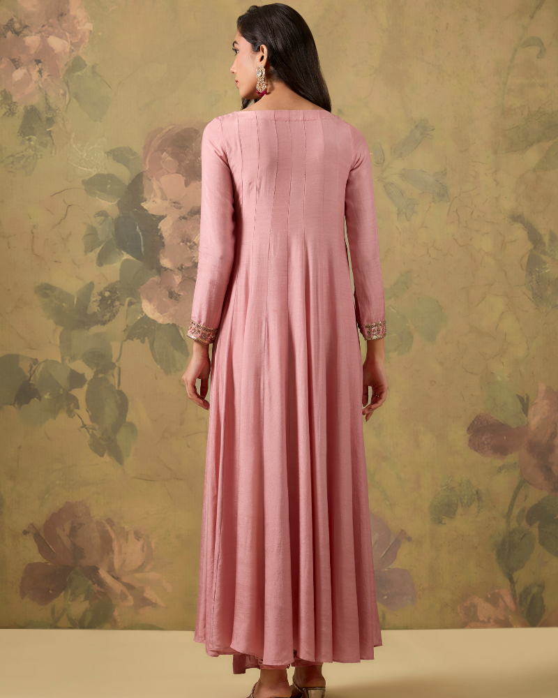 Peach Pearl Anarkali
