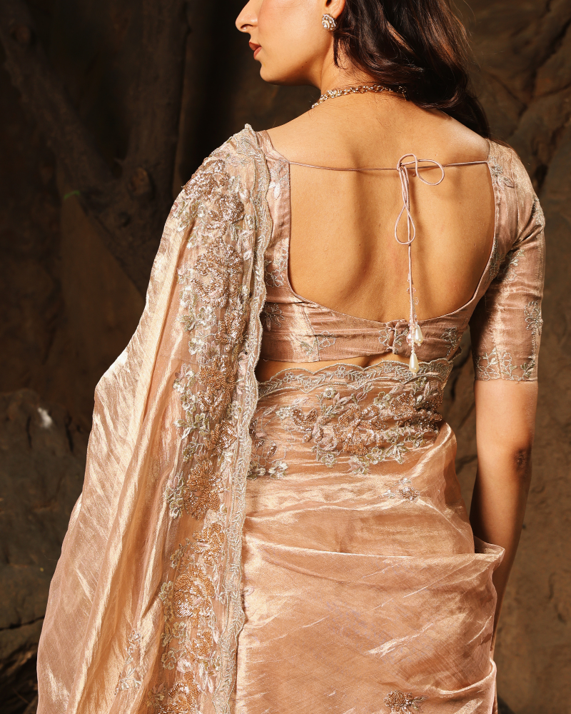 Golden Glow Sari Set