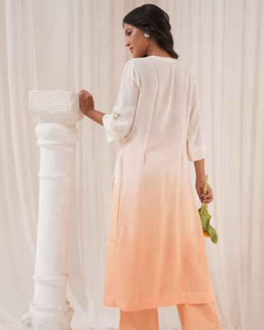 Apricot Blush Kurta and Pants