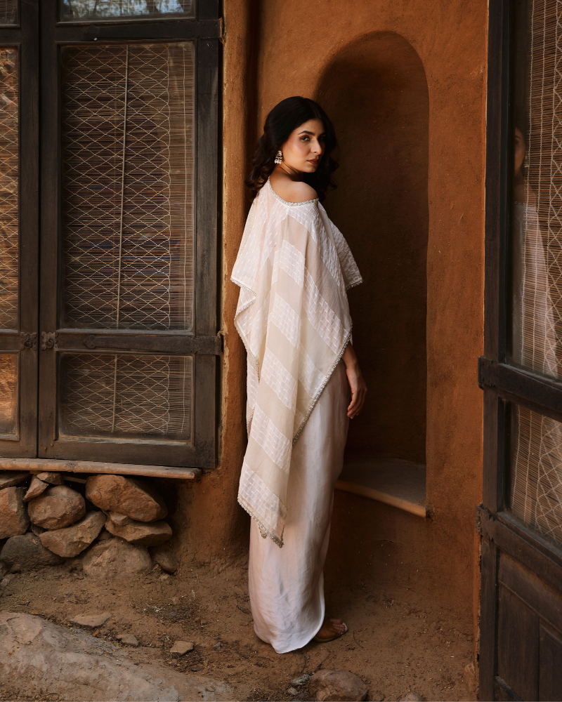 Whispering Ivory Cape set