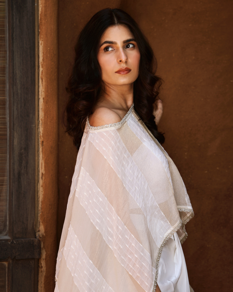 Whispering Ivory Cape set