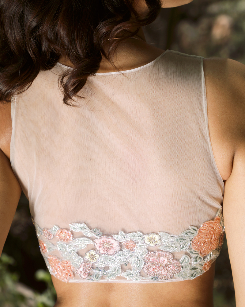 The Rosette Lehenga Set