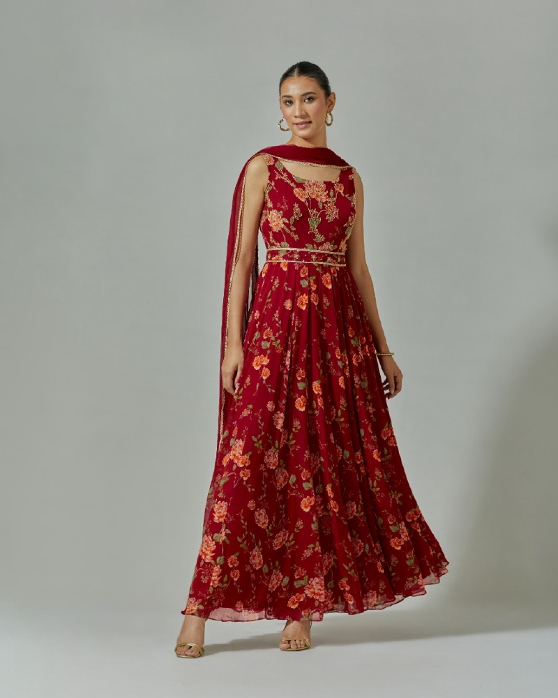 Zara Floral Anarkali